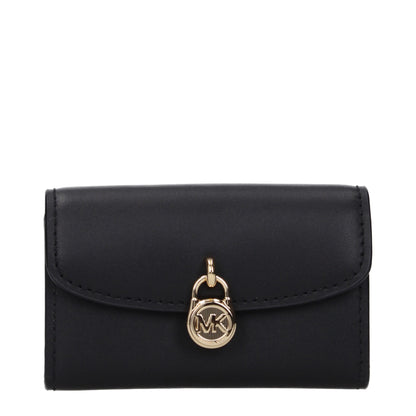 Michael Kors Black Leather Wallets