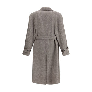 Ferragamo Coat in herringbone-patterned fabric