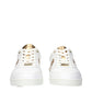 Jimmy Choo White Leather Low Tops