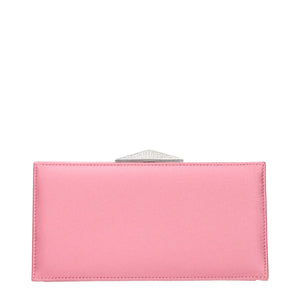 Jimmy Choo Pink Satin Clutch Bags