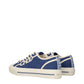 Jimmy Choo Blue Fabric Low Tops