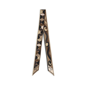 Emilio Pucci Manuba and Moiré print silk Scarf