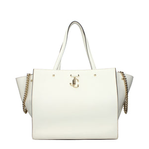 Jimmy Choo White Leather Shoulder Bags