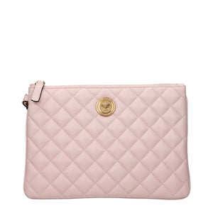 Versace Pink Leather Clutch Bags