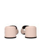 Versace Pink Leather Platforms