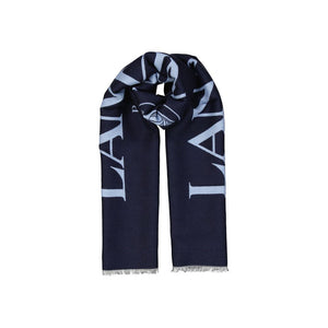 Lanvin Wool And Silk Logo Scarf