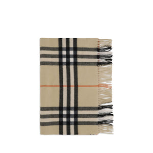 Burberry Wide Check Cashmere Scarf
