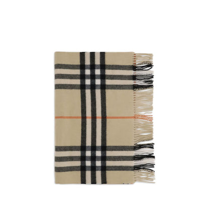 Burberry Wide Check Cashmere Scarf
