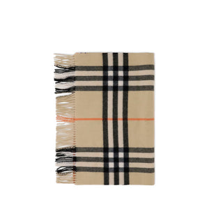 Burberry Wide Check Cashmere Scarf