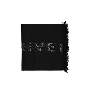 Givenchy Black Virgin Wool Scarf