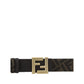 Fendi Brown Calf Leather Bos Taurus Regular Belt
