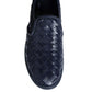 Bottega Veneta Blue Calfskin Low Top Sneakers