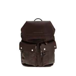 Brunello Cucinelli Brown Calf Leather Bos Taurus Backpack
