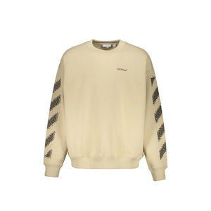 Off-White Beige Cotton Sweatshirt