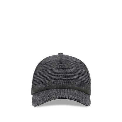 Brunello Cucinelli Gray Fleece Wool Cap (Baseball Hat)