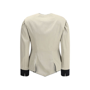 Chloé Silver Silk Coat
