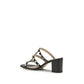 Valentino Garavani Black Calf Leather Bos Taurus Platform Sandals