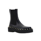 Valentino Garavani Black Calfskin Chelsea Boots