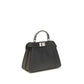 Fendi Gray Leather Shoulder Bag