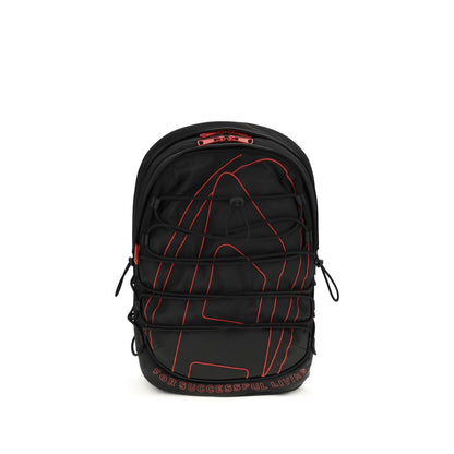 Diesel Black Polyester Backpack