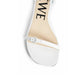 Loewe White Lamb Leather Stiletto Heel Sandals