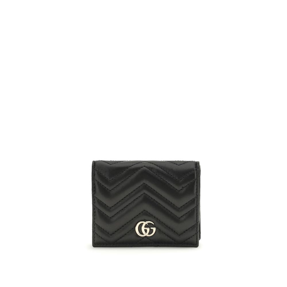 Gucci Marmont Calf Leather Bos Taurus Wallet Black
