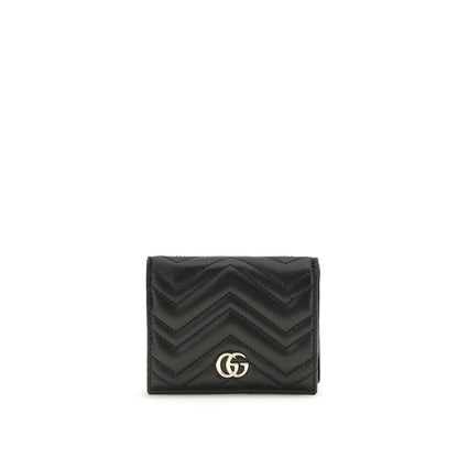 Gucci Marmont Calf Leather Bos Taurus Wallet Black