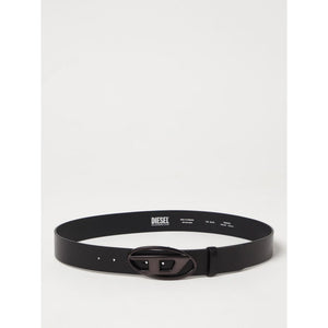 Diesel Black Leather Regular Belt