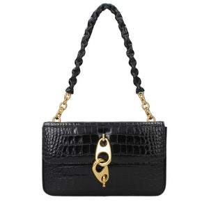 Tom Ford Black Leather Shoulder Bag