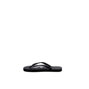 Emporio Armani Underwear Black And White Rubber Flip-Flop Sandals