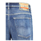 Diesel Blue Cotton Slim Fit Jeans