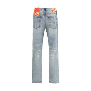 Diesel Blue Cotton Tapered Jeans