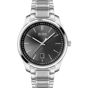 Hugo Boss Gray Stainless Steel Dress Watch