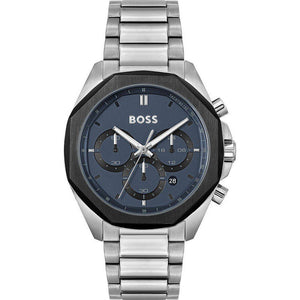 Hugo Boss Gray Stainless Steel Dress Watch