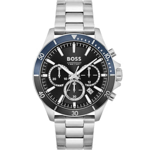Hugo Boss Gray Stainless Steel Dress Watch