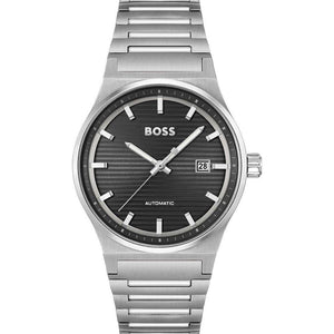 Hugo Boss Gray Stainless Steel Dress Watch