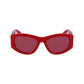 Ferragamo Red Acetate Sunglasses