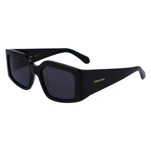 Ferragamo Black Acetate Sunglasses