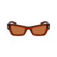 Ferragamo Brown Acetate Sunglasses