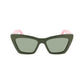 Ferragamo Green Acetate Sunglasses