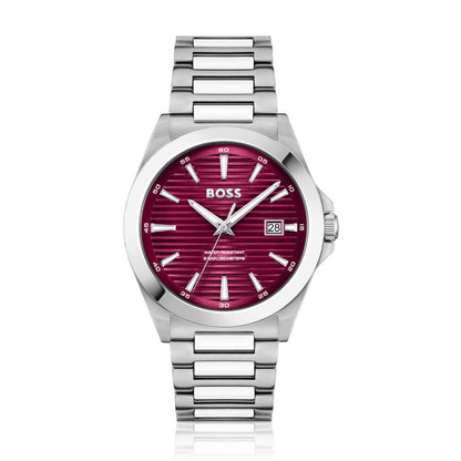 Hugo Boss Gray Stainless Steel Dress Watch