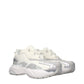 Versace White Fabric Chunky Sneakers