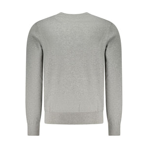 Hugo Boss Gray Cotton Men Sweater