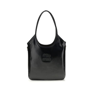 Miu Miu Black Calf Leather Bos Taurus Shoulder Bag