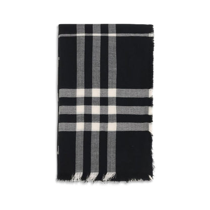 Burberry Black Wool Scarf