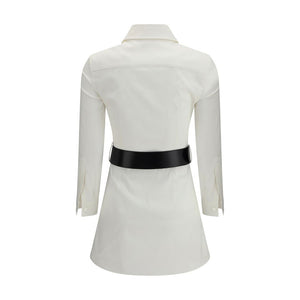 Balenciaga White Cotton Casual Dress