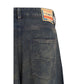 Diesel Blue Lyocell Relaxed Fit Jeans