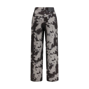 Fendi Black Cotton Straight-Leg Jeans