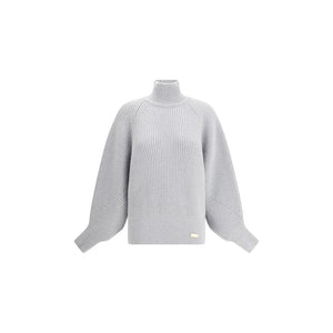 Balmain Gray Wool Sweatshirt
