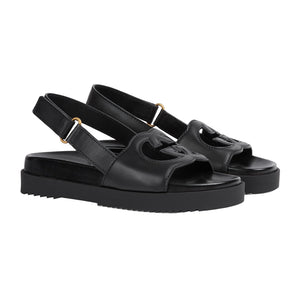 Gucci Women's Interlocking G Sandal Black
